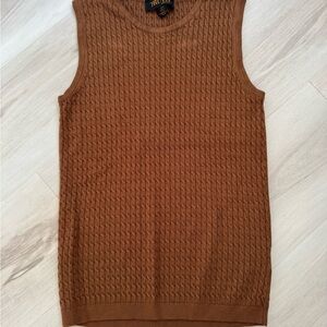 Brown sweater tank top